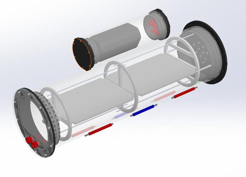 AUV hull and electronics assemblies